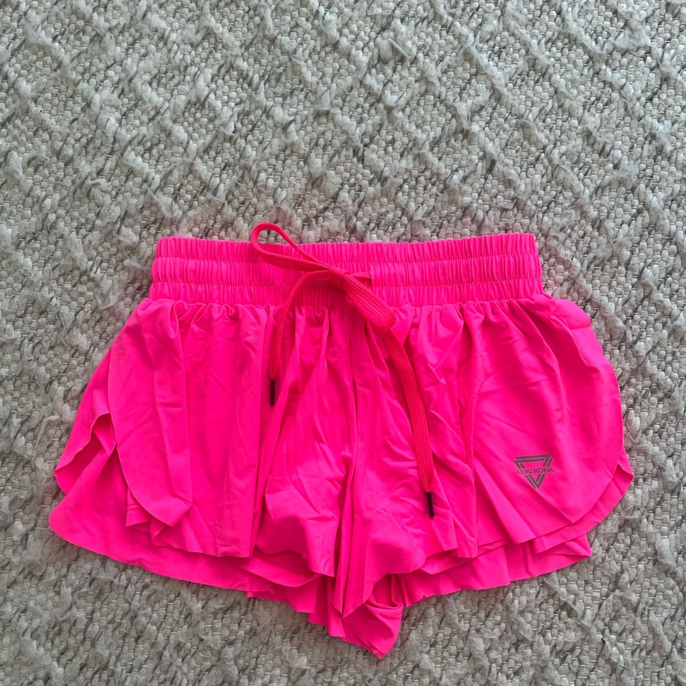 Keiki Kona hot pink flowy shorts